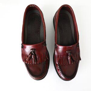 ROCKPORT Vibram Kiltie Tassel Burgundy Leather Loafers - Size 9M